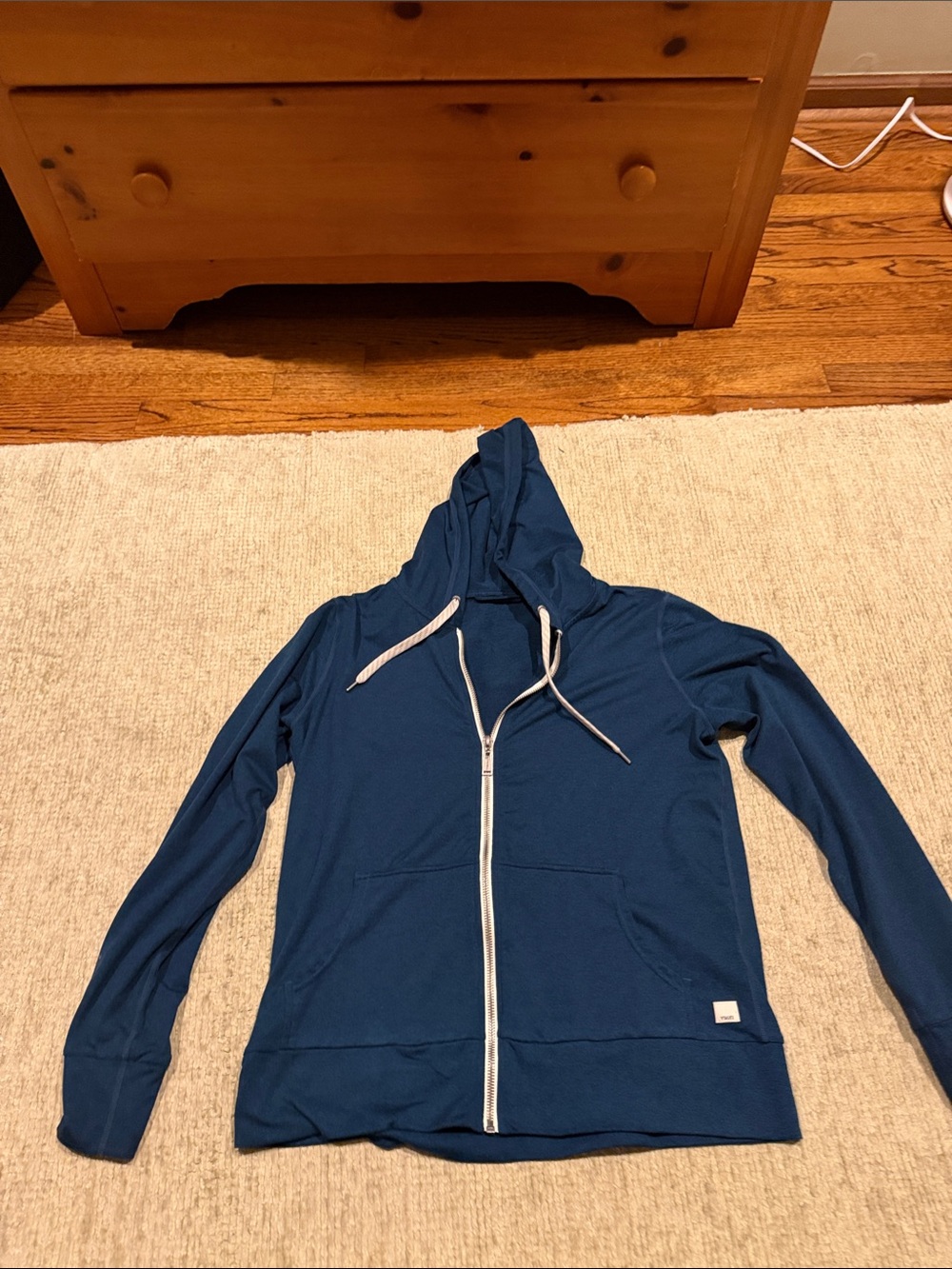 Women’s Blue Zip-Up Hoodie Sweatshirt Vuori